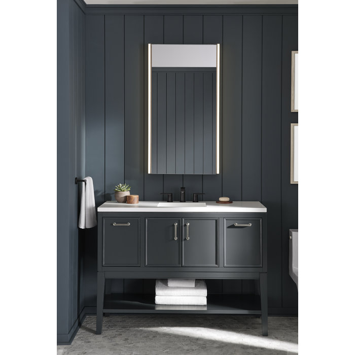 Kohler Maxstow Surface Mount Frameless Medicine Cabinet with LED ...